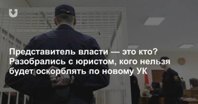 Антон Гашинский - Представитель власти — это кто? Разобрались с юристом, кого нельзя будет оскорблять по новому УК - news.tut.by - Белоруссия