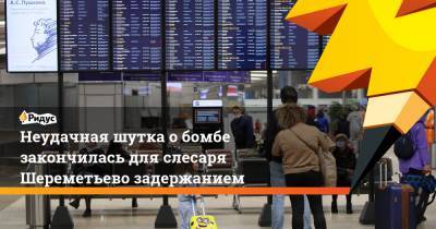 Неудачная шутка обомбе закончилась для слесаря Шереметьево задержанием - ridus.ru - Санкт-Петербург