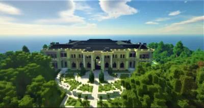Владимир Путин - Геймеры создали копию дворца Путина в Minecraft со всеми деталями: видео - 24tv.ua