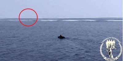 На Кременчугском водохранилище рыбака унесло на отколовшейся льдине — видео - nv.ua