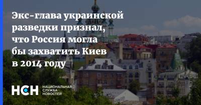 Виктор Гвоздь - Экс-глава украинской разведки признал, что Россия могла бы захватить Киев в 2014 году - nsn.fm - Украина - Киев