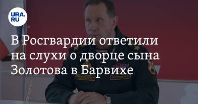 Валерий Грибакин - Виктор Золотов - В Росгвардии ответили на слухи о дворце сына Золотова в Барвихе - ura.news