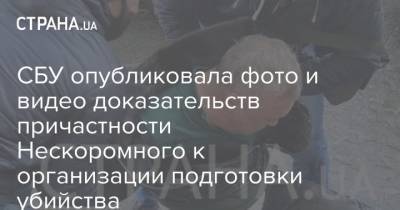 Дмитрий Нескоромный - Андрей Наумов - СБУ опубликовала фото и видео доказательств причастности Нескоромного к организации подготовки убийства - strana.ua