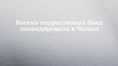 Артем Хохорин - Восемь подростковых банд ликвидировали в Челнах - chelny-izvest.ru - Набережные Челны - Казань - Нижнекамск - Альметьевск - Зеленодольск