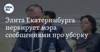 Алексей Орлов - Алексей Бубнов - Элита Екатеринбурга нервирует мэра сообщениями про уборку - ura.news - Екатеринбург