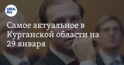 Денис Мантуров - Самое актуальное в Курганской области на 29 января. Глава Минпрома РФ отложил поездку в регион, больницу скорой помощи отремонтировали - ura.news - Курганская обл.