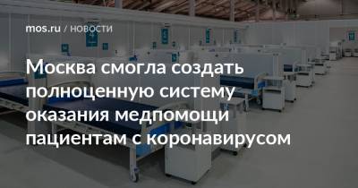 Анастасий Раков - Анастасия Ракова - Москва смогла создать полноценную систему оказания медпомощи пациентам с коронавирусом - mos.ru - Москва