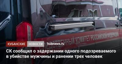 СК сообщил о задержании одного подозреваемого в убийстве мужчины и ранении трех человек - kubnews.ru - Анапа - Следственный Комитет