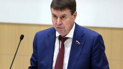 Владимир Зеленский - Сергей Цеков - В Совфеде объяснили санкции Украины против РФ зависимостью от запада - iz.ru - США - Крым