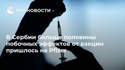 В Сербии больше половины побочных эффектов от вакцин пришлось на Pfizer - ria.ru - Сербия - Белград