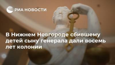 В Нижнем Новгороде сбившему детей сыну генерала дали восемь лет колонии - ria.ru - Россия - Нижегородская обл. - Нижний Новгород - Нижний Новгород