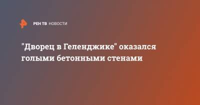 Владимир Путин - Алексей Навальный - "Дворец в Геленджике" оказался голыми бетонными стенами - ren.tv - Геленджик
