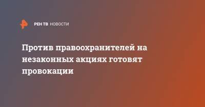 Ирина Волк - Против правоохранителей на незаконных акциях готовят провокации - ren.tv