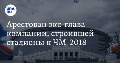 Арестован экс-глава компании, строившей стадионы к ЧМ-2018. Его подозревают в хищении денег - ura.news - Москва - Сочи - Екатеринбург - Нижний Новгород - Калининград - Ростов-На-Дону - Волгоград - Самара - Саранск