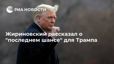 Дональд Трамп - Владимир Жириновский - Джо Байден - Жириновский рассказал о "последнем шансе" для Трампа - ria.ru - Москва - США