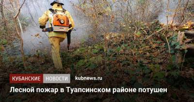 Лесной пожар в Туапсинском районе потушен - kubnews.ru - Сочи - район Туапсинский