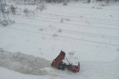 В Челябинске оштрафовали водителя самосвала за свалку снега - chel.mk.ru - Челябинск