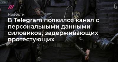 Алексей Навальный - Валерий Шарифулин - В Telegram появился канал с персональными данными силовиков, задерживающих протестующих - tvrain.ru
