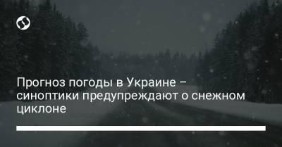 Прогноз погоды в Украине – синоптики предупреждают о снежном циклоне - liga.net - Харьковская обл. - Николаевская обл. - Кировоградская обл. - Днепропетровская обл. - Одесская обл.