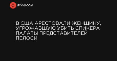 В США арестовали женщину, угрожавшую убить спикера Палаты представителей Пелоси - bykvu.com - США - Washington - шт.Пенсильвания