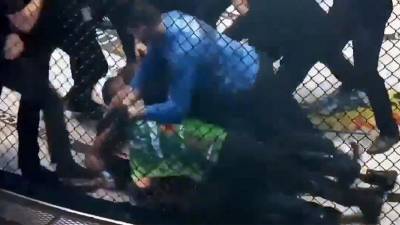 Бойцы MMA из России и Словении устроили потасовку на турнире в Польше - iz.ru - Израиль - Словения - Лодзь