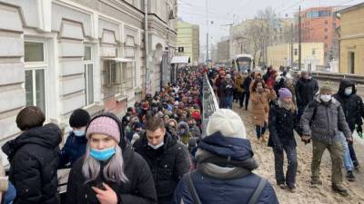 Алексей Навальный - Юлия Навальная - Сторонники Навального в Москве пришли к "Матросской тишине" - svoboda.org - Москва