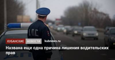 Названа еще одна причина лишения водительских прав - kubnews.ru