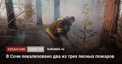 В Сочи локализовано два из трех лесных пожаров - kubnews.ru - Сочи