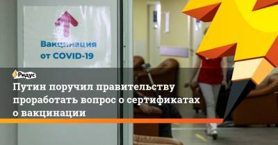 Владимир Путин - Михаил Мишустин - Путин поручил правительству проработать вопрос о сертификатах о вакцинации - ridus.ru