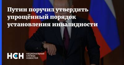 Владимир Путин - Путин поручил утвердить упрощённый порядок установления инвалидности - nsn.fm