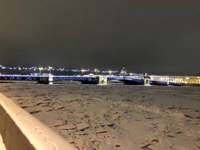Любителей погулять по льду заметили около Дворцового моста в Петербурге - nation-news.ru - Санкт-Петербург