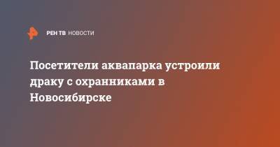 Посетители аквапарка устроили драку с охранниками в Новосибирске - ren.tv - Новосибирск