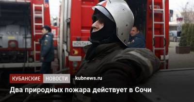 Два природных пожара действует в Сочи - kubnews.ru - Сочи - район Туапсинский