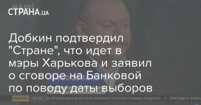 Михаил Добкин - Геннадий Кернес - Добкин подтвердил "Стране", что идет в мэры Харькова и заявил о сговоре на Банковой по поводу даты выборов - strana.ua - Харькова - Харьков
