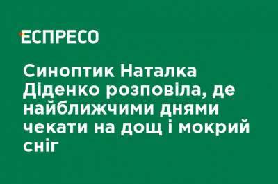 Наталья Диденко - Синоптик Наталья Диденко рассказала, где в ближайшие дни ждать дождь и мокрый снег - ru.espreso.tv