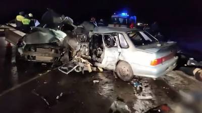 Появилось видео с места смертельного ДТП под Смоленском - tvc.ru - Смоленск
