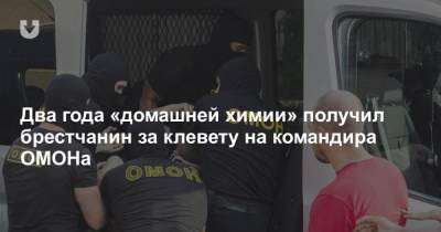 Два года «домашней химии» получил брестчанин за клевету на командира ОМОНа - news.tut.by - район Бреста - Брест