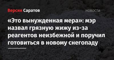 Михаил Исаев - Сергей Грачев - «Это вынужденная мера»: мэр назвал грязную жижу из-за реагентов неизбежной и поручил готовиться в новому снегопаду - nversia.ru