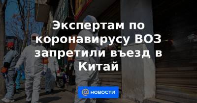 Тедрос Гебреисус - Экспертам по коронавирусу ВОЗ запретили въезд в Китай - news.mail.ru - Женева - Ухань