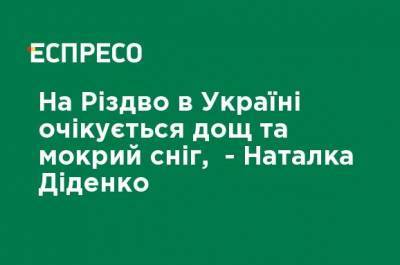 Наталья Диденко - На Рождество в Украине ожидается дождь и мокрый снег, - Наталья Диденко - ru.espreso.tv - Киев - Крым - Запорожская обл.