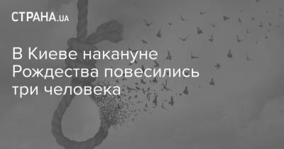 В Киеве накануне Рождества повесились три человека - strana.ua - Киев