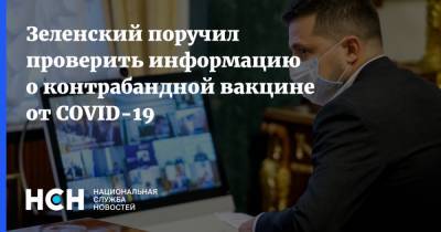 Владимир Зеленский - Михаил Радуцкий - Михаил Бродский - Денис Шмыгаль - Зеленский поручил проверить информацию о контрабандной вакцине от COVID-19 - nsn.fm - Украина