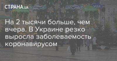На 2 тысячи больше, чем вчера. В Украине резко выросла заболеваемость коронавирусом - strana.ua - Киев