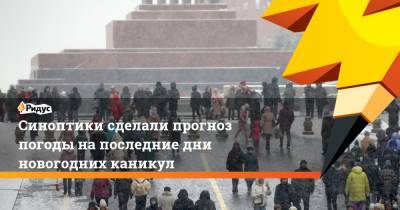 Роман Вильфанда - Евгений Тишковец - Синоптики сделали прогноз погоды напоследние дни новогодних каникул - ridus.ru - Красноярский край - Кемеровская обл. - Алтайский край - Новосибирская обл. - Омская обл. - Томская обл.