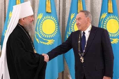 Нурсултан Назарбаев - Нурсултану Назарбаеву вручили высшую награду Православной церкви Казахстана - govoritmoskva.ru