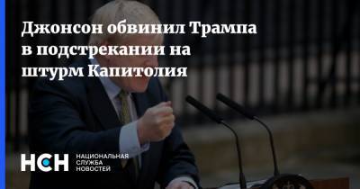 Дональд Трамп - Борис Джонсон - Джо Байден - Джонсон обвинил Трампа в подстрекании на штурм Капитолия - nsn.fm - США - Англия