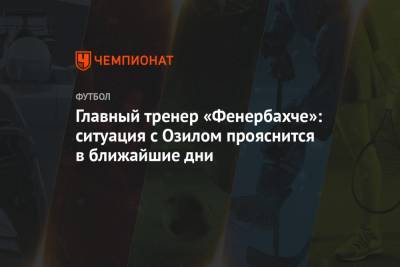 Фабрицио Романо - Главный тренер «Фенербахче»: ситуация с Озилом прояснится в ближайшие дни - championat.com