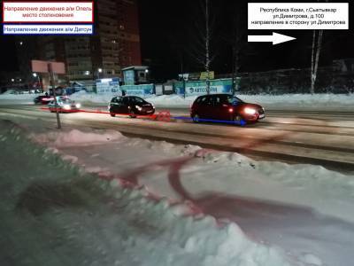 В Сыктывкаре ранним утром не разъехались две автоледи - komiinform.ru - респ. Коми - Сыктывкар