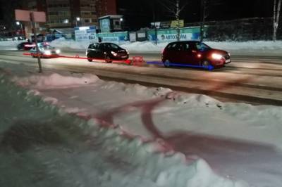 В Сыктывкаре водитель со стажем не сумела соблюсти дистанцию - bnkomi.ru - респ. Коми - Сыктывкар
