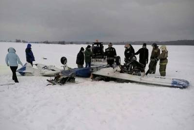Появились фото с места крушения самолета в Ленобласти - spb.mk.ru - Ленинградская обл. - район Ломоносовский